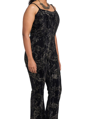Noir Opulence Corset Jumpsuit