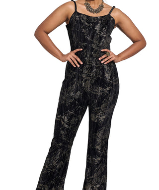 Noir Opulence Corset Jumpsuit