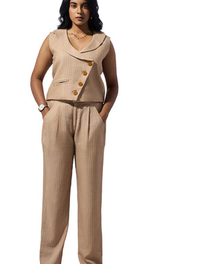 Sunset Stripe Vest Co-ord