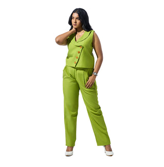 Sage Whisper Vest Co-ord