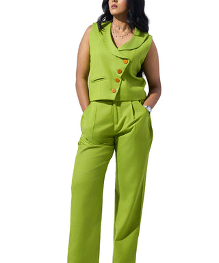 Sage Whisper Vest Co-ord